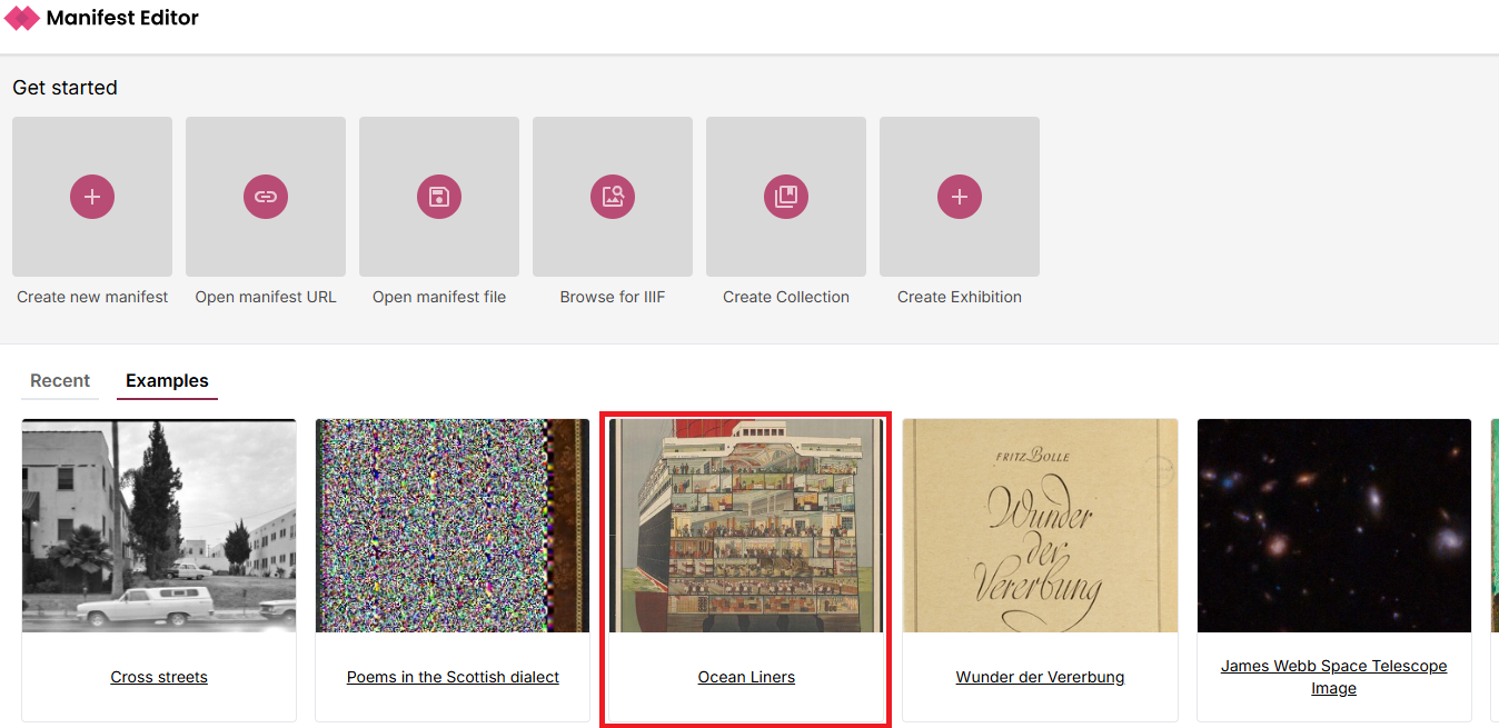 Viewing existing annotations example