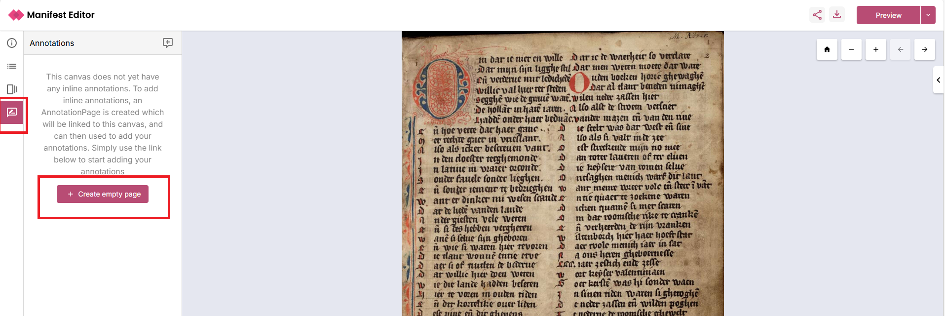 Create annotation page