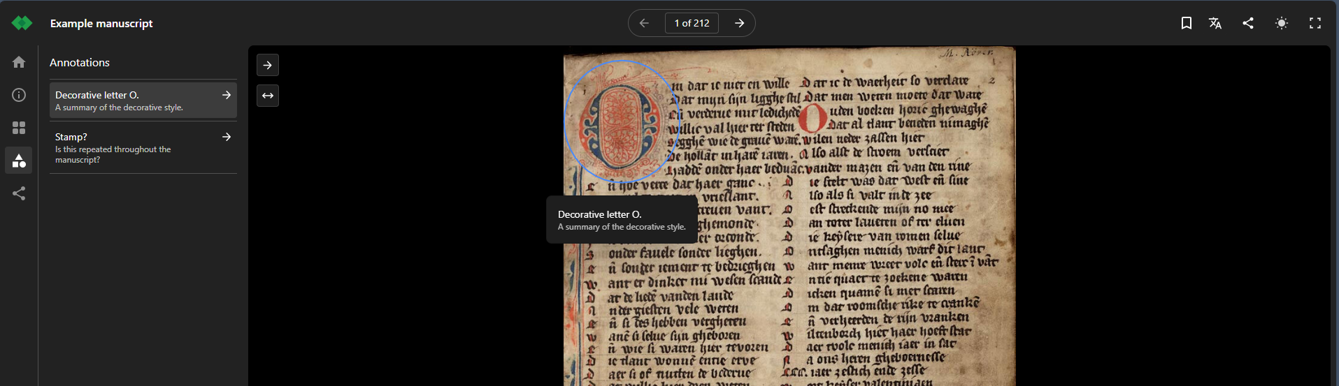 Previewing your annotations in Theseus