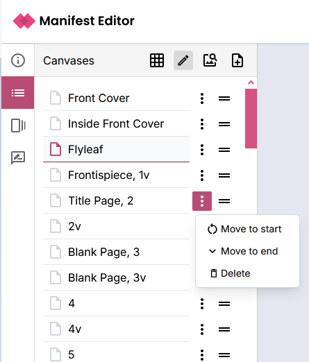Use the three dots menu