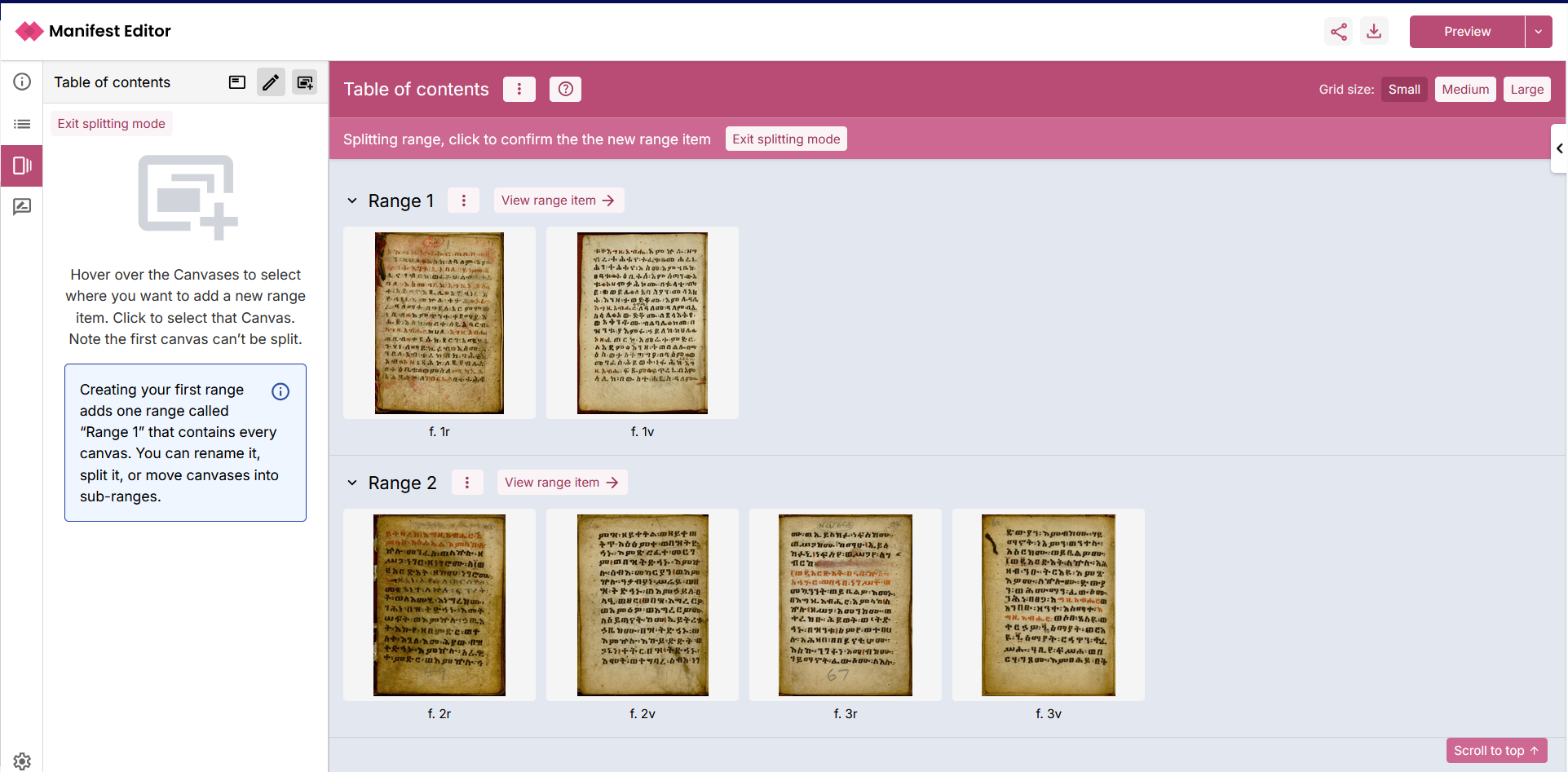 New range item 2 added